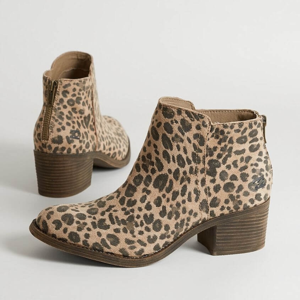 Leopard Print Ankle Boots